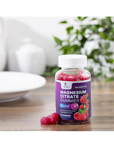 Gominolas de Magnesio Nature's Nutrition 60 Unidades Sabor Frambuesa