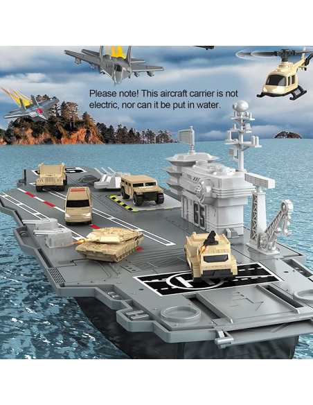 Juguete Mega Portaaviones Liberty Imports 84 cm con Jets y Soldados Juguete Mega Portaaviones Liberty Imports 84 cm con Jets y Soldados