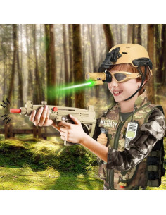 Disfraz de Soldado Militar deAO para Niños con Accesorios 2