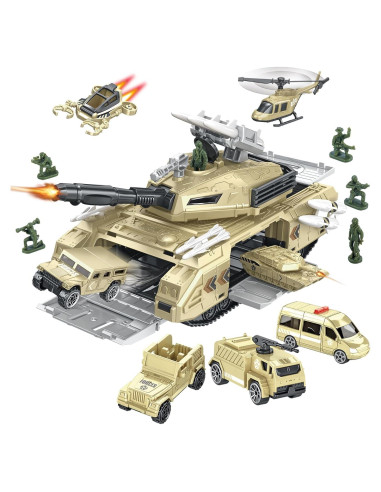 Conjunto de Juguetes de Tanque Militar COOLFOX 19 Piezas