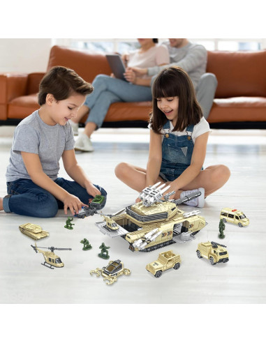 Conjunto de Juguetes de Tanque Militar COOLFOX 19 Piezas