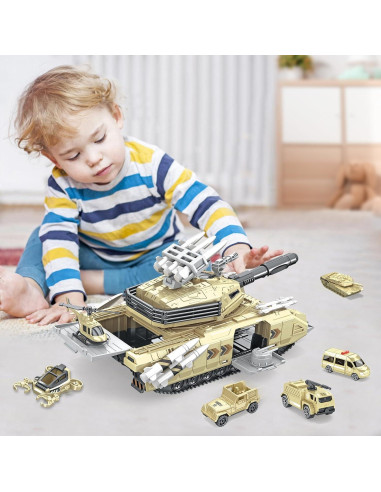 Conjunto de Juguetes de Tanque Militar COOLFOX 19 Piezas