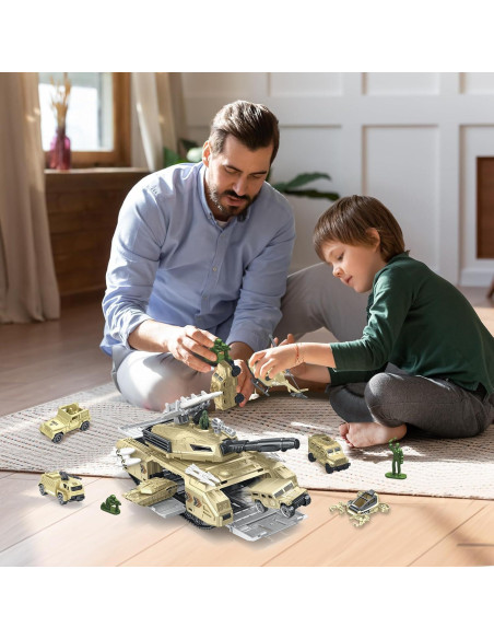 Conjunto de Juguetes de Tanque Militar COOLFOX 19 Piezas