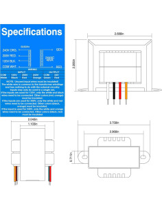 Transformador de Control 24V 40VA Shenzhen Yelinda 2