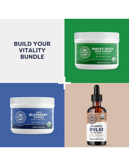 Vimergy Polvo de Espirulina - Proteína Vegetal 135g - Vegano