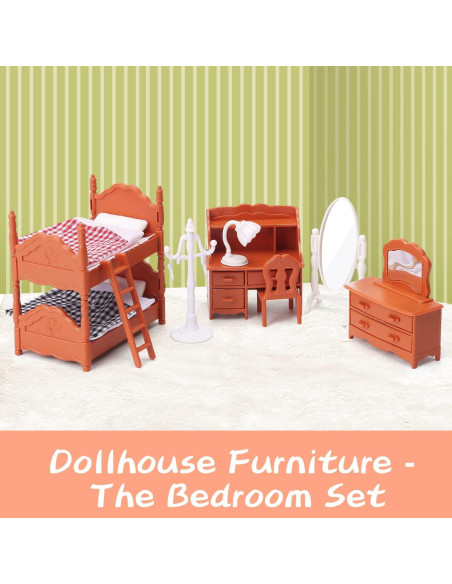 Juego de Muebles para Casa de Muñecas Anbeiya - Accesorios para Niños Juego de Muebles para Casa de Muñecas Anbeiya - Accesorios para Niños