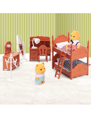 Juego de Muebles para Casa de Muñecas Anbeiya - Accesorios para Niños