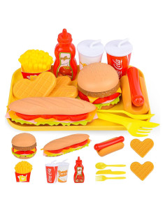 Juego de Comida Rápida Fegalop 12 Piezas para Niños
