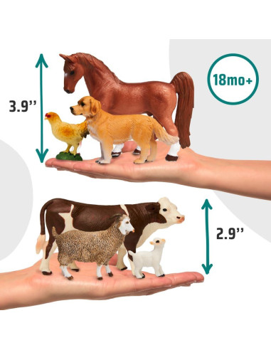 Juguetes Educativos Animales de Granja Narratoys 6 Figuras