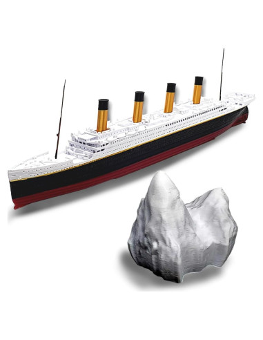 Modelo de barco Titanic TheRoller3d con iceberg 30.48 cm