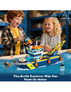 Juego de Construcción Barco Flotante HiWEEGO con LED 542 Piezas 2