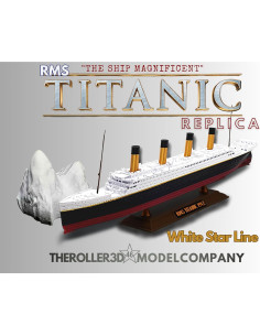 Modelo de barco Titanic TheRoller3d con iceberg 30.48 cm 2