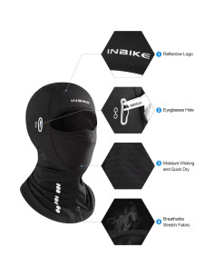 Mascarilla Balaclava INBIKE UV Transpirable para Motocicleta 2