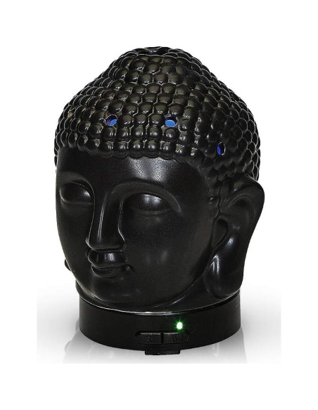Difusor de Cerámica Buda Aromar 100ml Negro Ultrasonico Difusor de Cerámica Buda Aromar 100ml Negro Ultrasonico