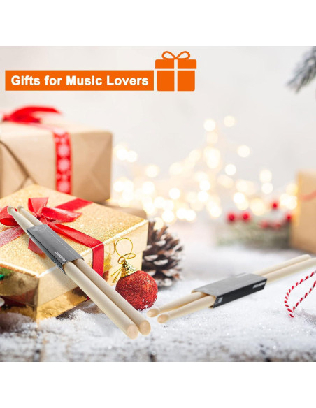 20 Pares de Palillos de Batería Arce 7A Punta Ovalada