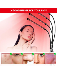 Lámpara de Terapia de Luz Roja Maliansun 660nm y 850nm 2