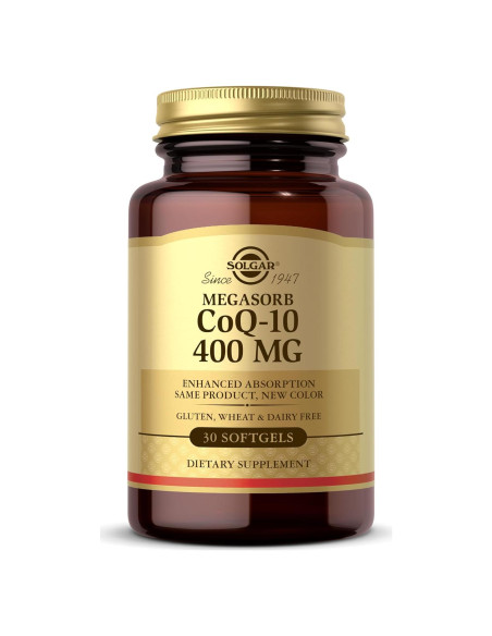 Solgar Megasorb CoQ-10 400 mg 60 Softgels - Suplemento Salud Cardíaca