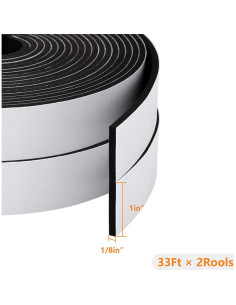 Cinta de Espuma de Neopreno CloudBuyer 1" x 0.32 cm x 10 m 2