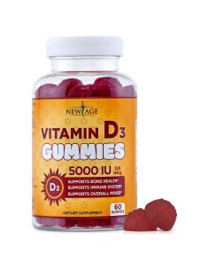 Gominolas de Vitamina D3 5000 UI New Age - 60 Unidades