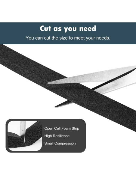 Cinta Aislante de Espuma YIJUHOU 2.54x1.27cm 3.96m Negra Cinta Aislante de Espuma YIJUHOU 2.54x1.27cm 3.96m Negra