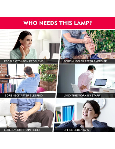 Lámpara de Terapia de Luz Roja Maliansun 660nm y 850nm