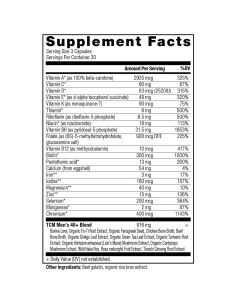 Multivitamina Hombres 40+ Nutrición Antigua 90 Cápsulas 2