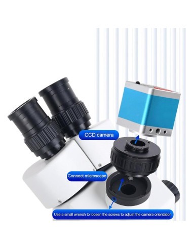 Adaptador de Montaje C Garosa para Microscopio Trinocular 0.5X