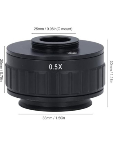 Adaptador de Montaje C Garosa para Microscopio Trinocular 0.5X