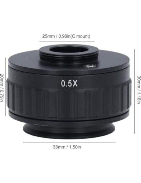 Adaptador de Montaje C Garosa para Microscopio Trinocular 0.5X