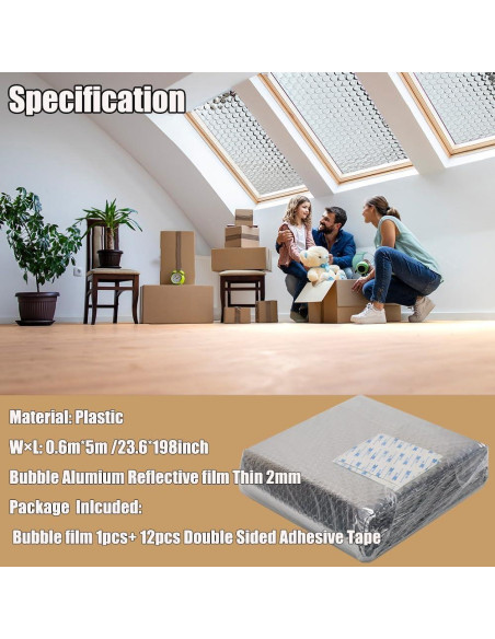 Hoja de Aislamiento Reflectante MRPAPA 60x500CM Aluminio