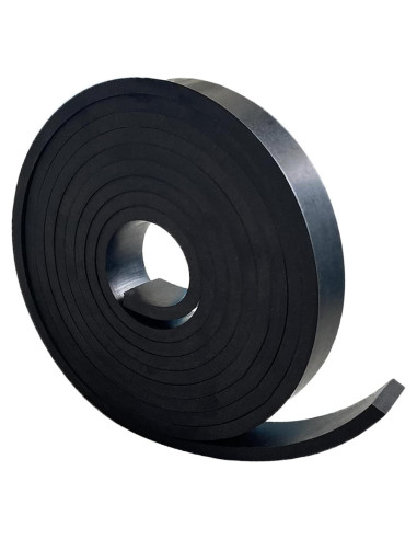 Tiras de goma sólida 1" x 3m x 0.25" Salimhib para bricolaje