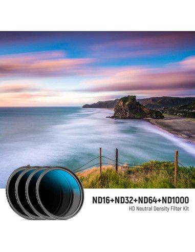 Kit de Filtros ND 49mm Neewer con Limpieza y Almacenaje