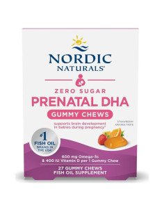 Gomitas Prenatales DHA Sin Azúcar Nordic Naturals 27 Unidades