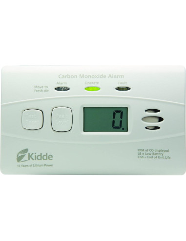 Detector de Monóxido de Carbono Kidde C3010D con Pantalla Digital