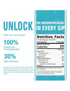 Mezcla de Cacao con Champiñones ECO-TASTE 90g - Vegana y Sin Gluten 2