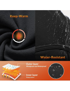 Baleaf Balaclava Resistente al Agua Unisex para Esquí y Snowboard 2