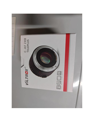 VILTROX Convertidor Teleobjetivo Autofoco 2X para Canon EF