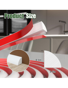 Moldura Flexible Autoadhesiva GAMZAU 50.8 cm Blanco 2