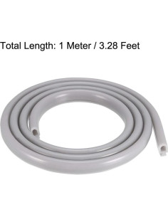 Sello de Burbuja T-Slot uxcell 6.5mm x 4mm 1 Metro Gris 2