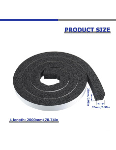 Cinta de Espuma Adhesiva BOJACK 2 Rollos 2.54cm x 1.98m 2