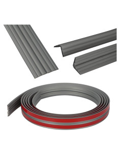 Moldura de esquina autoadhesiva Yefanxi 3m gris 2cm ancho