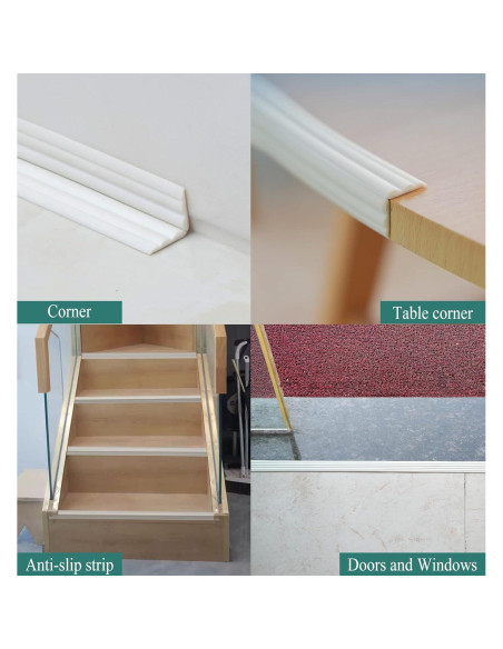 Moldura de esquina autoadhesiva Yefanxi 3m gris 2cm ancho