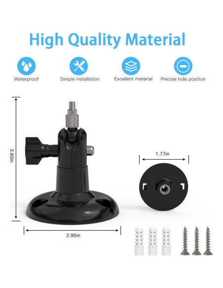 Soporte de Pared Ajustable para Cámara R-ing 2da Gen - Negro