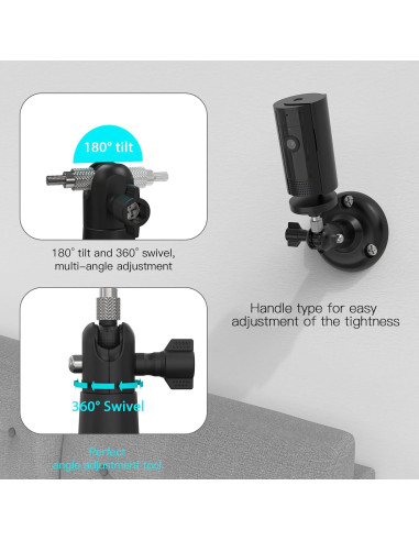 Soporte de Pared Ajustable para Cámara R-ing 2da Gen - Negro