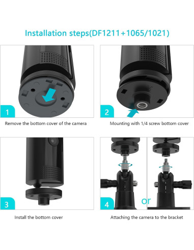 Soporte de Pared Ajustable para Cámara R-ing 2da Gen - Negro