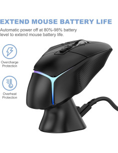 Base de carga Soarking para ratón Logitech G Pro X 2