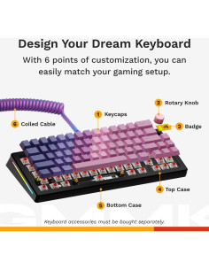 Teclado Mecánico Glorious GMMK 3 Compacto 65% Negro 2