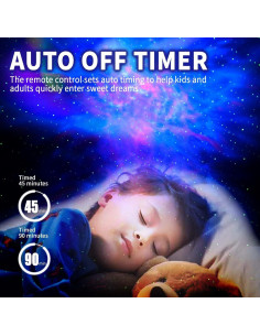 Proyector de Luz de Galaxia YTUEUEOY Blanco 360 con Control Remoto 2