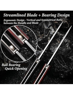 Cuchillo de bolsillo Kitory de acero inoxidable 9.7 cm madera 2