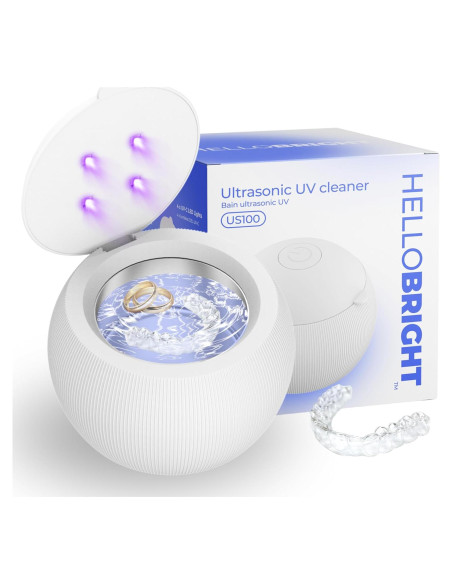 Limpiador Ultrasónico UV para Retenedores y Joyería - Hello Bright